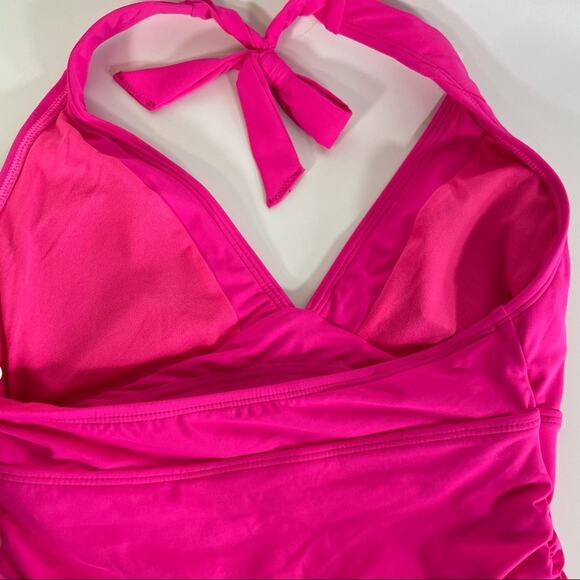Athleta Shirrendipity Halter Tankini Pink top size XS - Picture 4 of 10